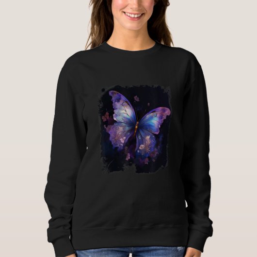 Flowers And Butterfly Sweatshirt (Vorderseite)