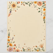 Flowers and Dreamcatcher Stationery Paper Briefbogen (Vorderseite)