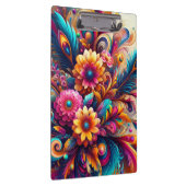 Flowers and Feathers Klemmbrett (Rechts)