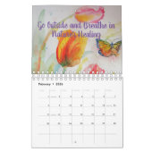 Flowers and Inspirational Words 2026 Calendar Art Kalender (Feb 2026)