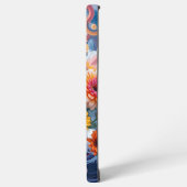 Flowers and Ocean Waves Samsung Galaxy Hülle (Linke Seite)