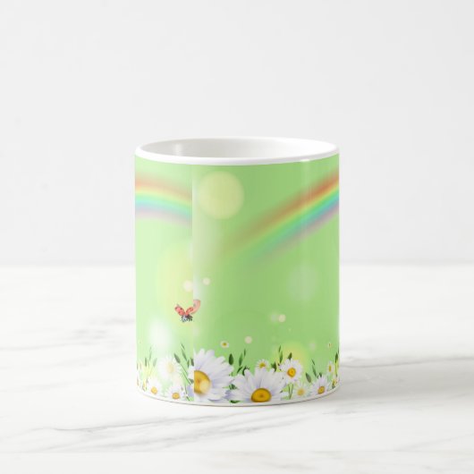 Flowers and Rainbow Kaffeetasse (Mittel)