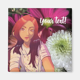 Flowers, anime magnet