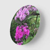 Flowers at Chateau Morrisette Winery, Floyd, VA Runde Wanduhr (Winkel)