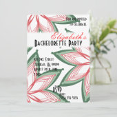 Flowers Bachelorette Einladung (Stehend Vorderseite)