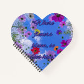 Flowers Bloom Heart Spiral Notebook Notizblock (Vorderseite)