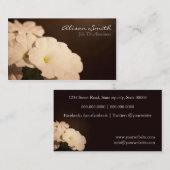 Flowers Business Card Visitenkarte (Vorne/Hinten)