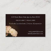Flowers Business Card Visitenkarte (Rückseite)