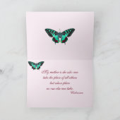 Flowers & Butterfly Mother's Day Karte (Innenseite)
