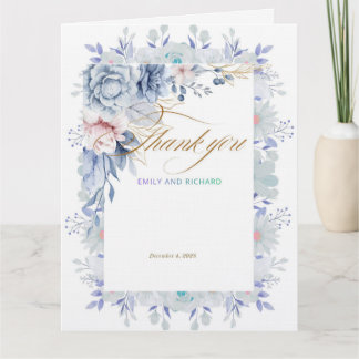 Flowers card dankeskarte