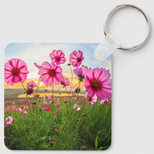 Flowers |Chiang Rai Province, Thailand Schlüsselanhänger (Rückseite)