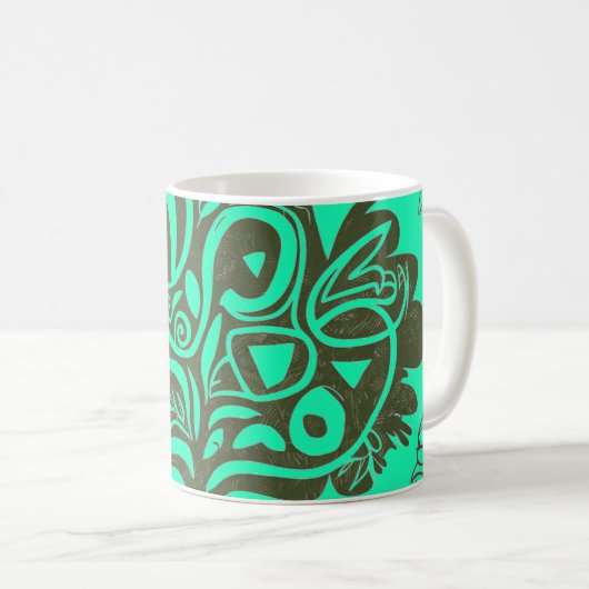 Flowers Coffee Mug Kaffeetasse (VorderseiteRechts)