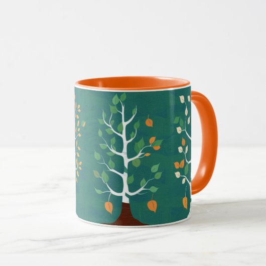 Flowers Coffee Mug Tasse (VorderseiteRechts)