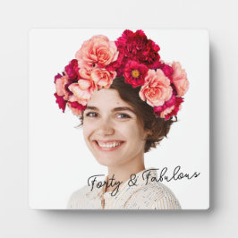 Flowers Crown Custom photo Fotoplatte