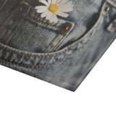 Flowers | Daisy in Jeans Pocket Schneidebrett (Ecke)