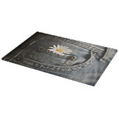 Flowers | Daisy in Jeans Pocket Schneidebrett (Ecke)