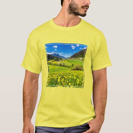 Flowers Dandelion Kanton Graubünden, Switzerland T-Shirt (Vorderseite)