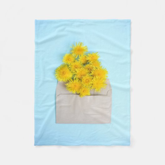 Flowers | Dandelions in Envelope Fleecedecke (Vorderseite)