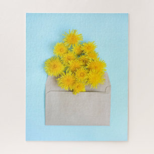Flowers Dandelions in Envelope Puzzle