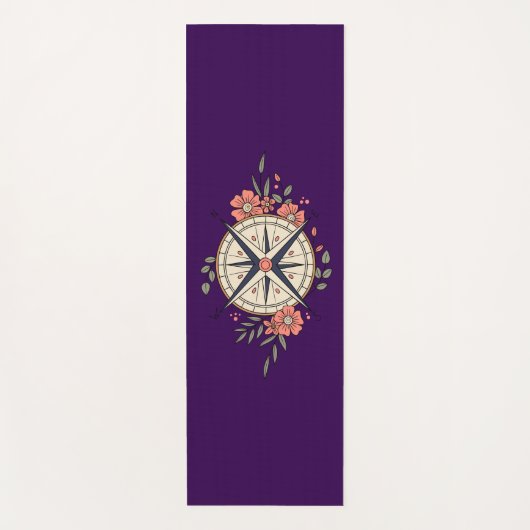 Flowers, Directions, Compass  Yogamatte (Vorderseite)
