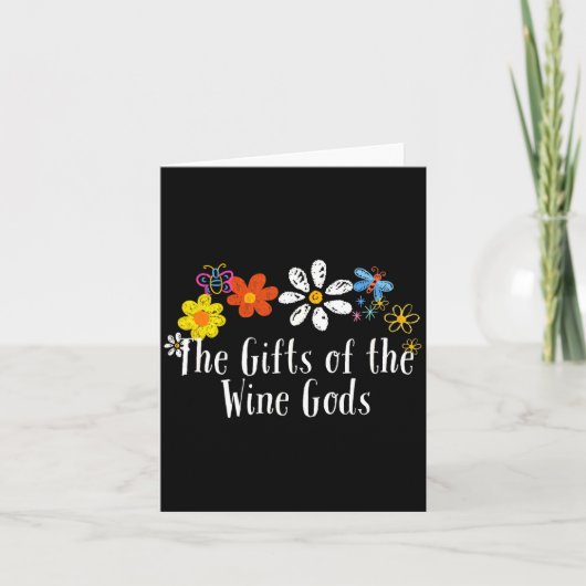 Flowers Drawing The Of The Wine Gods Funny 2025 Sa Karte (Vorderseite)