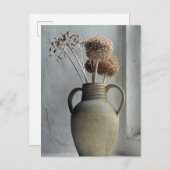 Flowers | Dried Flower Vase Postkarte (Vorne/Hinten)