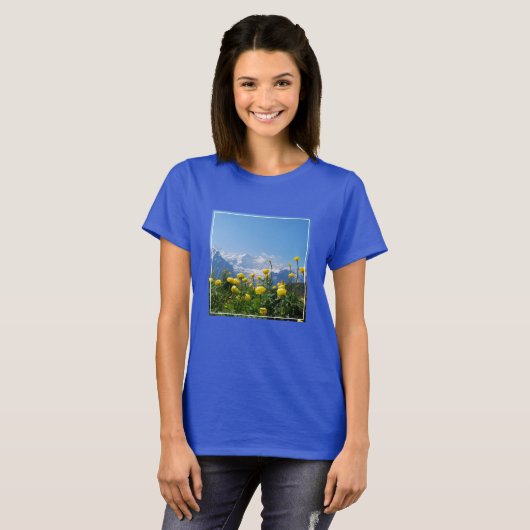 Flowers | Eiger Monch Swiss Alps T-Shirt (Vorne ganz)