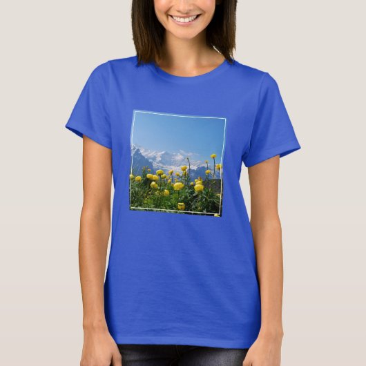 Flowers | Eiger Monch Swiss Alps T-Shirt (Vorderseite)