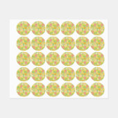 Flowers Etiketten (Blatt)