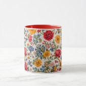 Flowers Everywhere, colorful design, Tasse (Zentrum)
