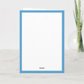 Flowers for Mother's Day Personalized Watercolor Karte (Rückseite)