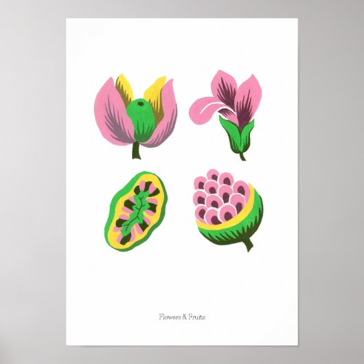 Flowers & Fruits Poster (Vorne)