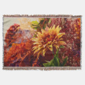 Flowers fulcolors woven blanket Jacquard Decke (Vorderseite)