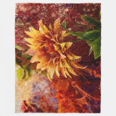 Flowers fulcolors woven blanket Jacquard Fleecedecke (Vorderseite)