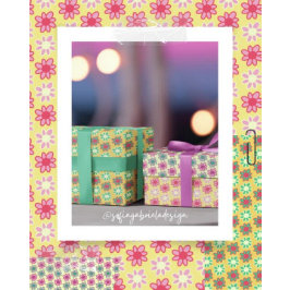 Flowers Geschenkpapier Set