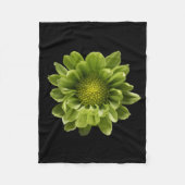 Flowers | Green Chrysanthemum Fleecedecke (Vorderseite)