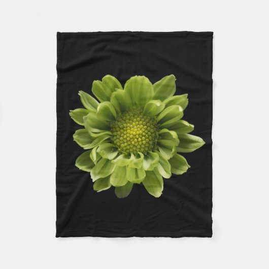 Flowers | Green Chrysanthemum Fleecedecke (Vorderseite)