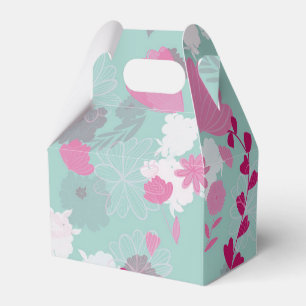 flowers green geschenkschachtel