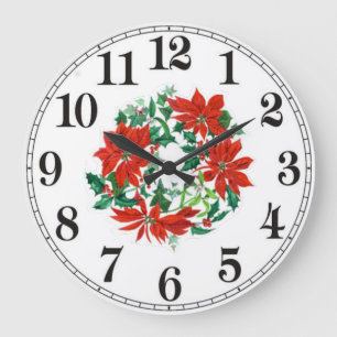 Flowers Große Wanduhr