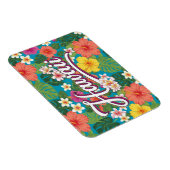 Flowers Hawaii Travel Magnet (Rechte Seite)