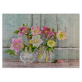 Flowers Hellebores in Vases Schneidebrett (Vorderseite)