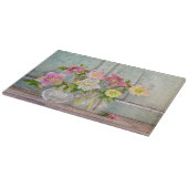 Flowers Hellebores in Vases Schneidebrett (Ecke)