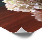 Flowers Hydrangeas in Vase Poster (Ecke)