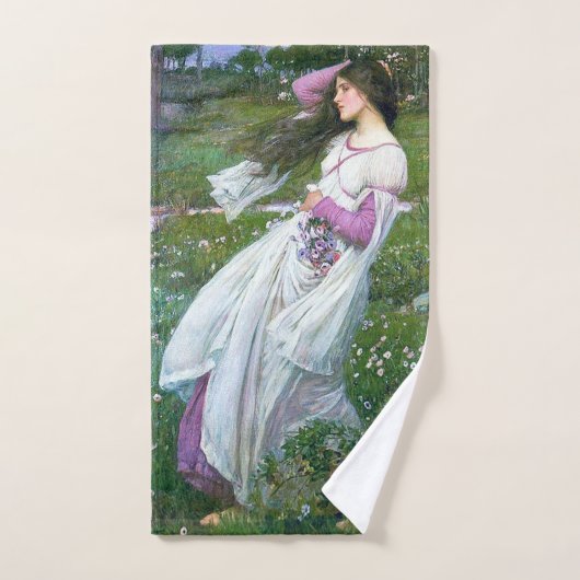 Flowers im Wind, John William Waterhouse Handtuch (Handtuch)