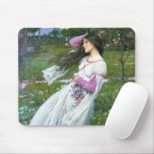 Flowers im Wind, John William Waterhouse Mousepad (Mit Mouse)