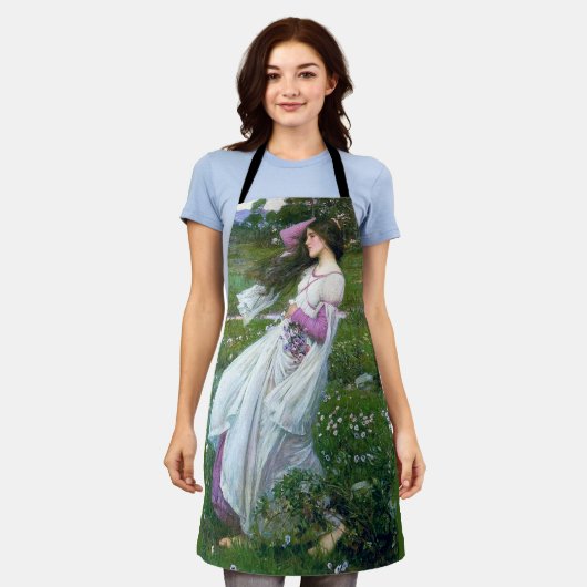 Flowers im Wind, John William Waterhouse Schürze (Getragen)