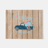Flowers In A Pickup Truck Welcome Spring Doormat Fußmatte (Vorderseite)