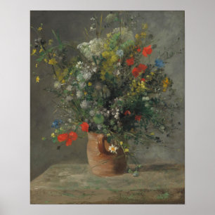 Flowers in a Vase, c.1866 Poster