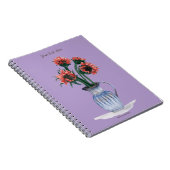 Flowers in a Vase Watercolor Notizblock (Rechte Seite)