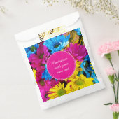 Flowers in Bright Colors Custom Text Geschenktütchen (Versiegelt)